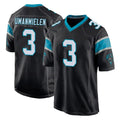 C.Panthers #3 Princely Umanmielen Player Black Game STECN Stitched Jerseys