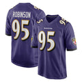 B.Ravens #95 Tavius Robinson Player Purple Home Game STECN Stitched Jerseys