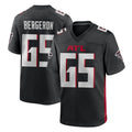 A.Falcons #65 Matthew Bergeron Player Black Home Game STECN Stitched Jerseys