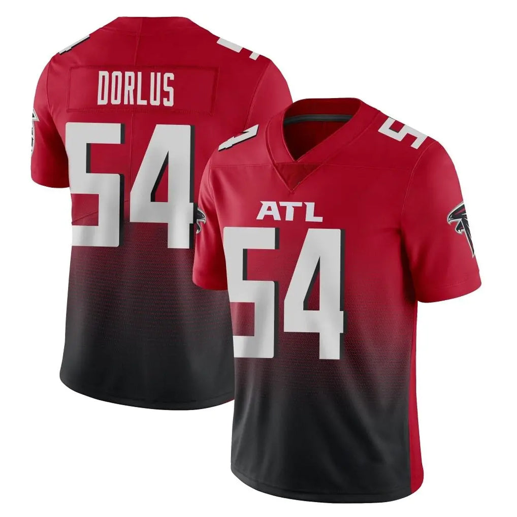 A.Falcons #54 Brandon Dorlus Player Red Vapor Untouchable Limited Home Game STECN Stitched Jerseys