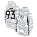 D.Broncos #93 D.J. Jones Player Arctic Camo Salute to Service Hoodies Limited Game STECN Stitched Jerseys