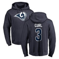 LA.Rams #3 Kam Curl Player Navy Pullover Hoodie Limited Game STECN Stitched Jerseys