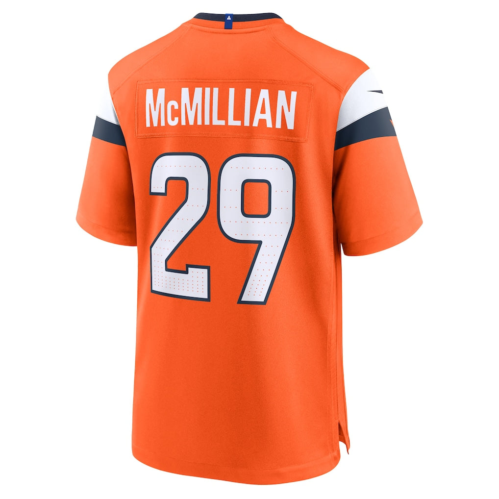STECN D.Broncos #29 Ja'Quan McMillian Orange Team Game Jersey