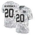 NY.Giants #20 Greg Newsome II Player Arctic Camo Salute To Service Limited Game STECN Stitched Jerseys