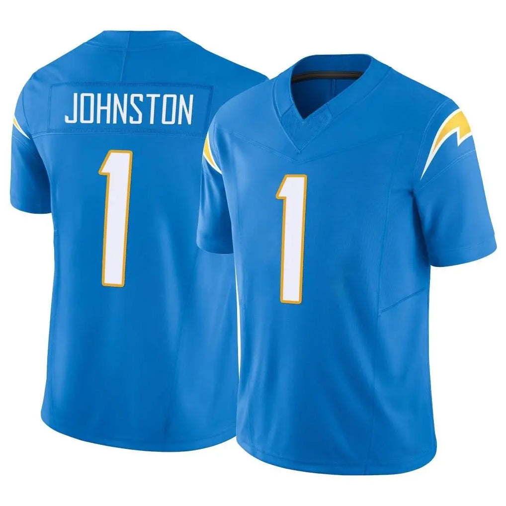 LA.Chargers #1 Quentin Johnston Player Blue Limited Vapor F.U.S.E. Home Game STECN Stitched Jerseys