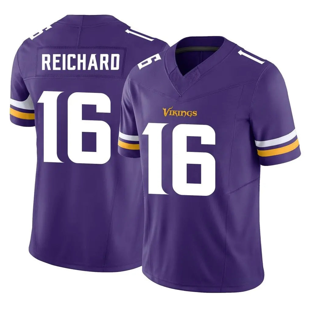 M.Vikings #16 Will Reichard Player Purple Limited Vapor F.U.S.E. Home Game STECN Stitched Jerseys