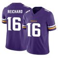 M.Vikings #16 Will Reichard Player Purple Limited Vapor F.U.S.E. Home Game STECN Stitched Jerseys