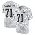 IN.Colts #71 Matt Goncalves Player Arctic Camo Salute To Service Limited Game STECN Stitched Jerseys