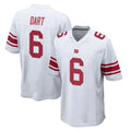 NY.Giants #6 Jaxson Dart Player White Home Game STECN Stitched Jerseys