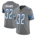 D.Lions #32 Brian Branch Player Gray Vapor Untouchable Limited Home Game STECN Stitched Jerseys