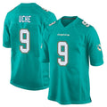 M.Dolphins #9 Joshua Uche Player Aqua Team Color Home Game STECN Stitched Jerseys