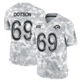 LA.Rams #69 Kevin Dotson Player Arctic Camo Salute To Service Limited Game STECN Stitched Jerseys