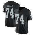 LV.Raiders #74 Kolton Miller Player Black Limited Vapor Untouchable Home Game STECN Stitched Jerseys