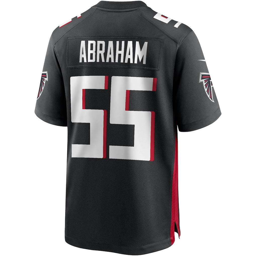 STECN A.Falcons #55 John Abraham Black Game Retired Player Jersey