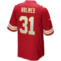 STECN KC.Chiefs #31 Priest Holmes Red Game Retired Player Jersey