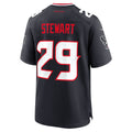 STECN H.Texans #29 M.J. Stewart Navy Team Game Jersey
