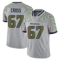 S.Seahawks #67 Charles Cross Player Grey Limited 2025 Rivalries Collection Home Game STECN Stitched Jerseys
