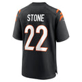 STECN C.Bengals #22 Geno Stone Black Game Jersey