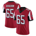A.Falcons #65 Matthew Bergeron Player Red Color Vapor Untouchable Limited Home Game STECN Stitched Jerseys