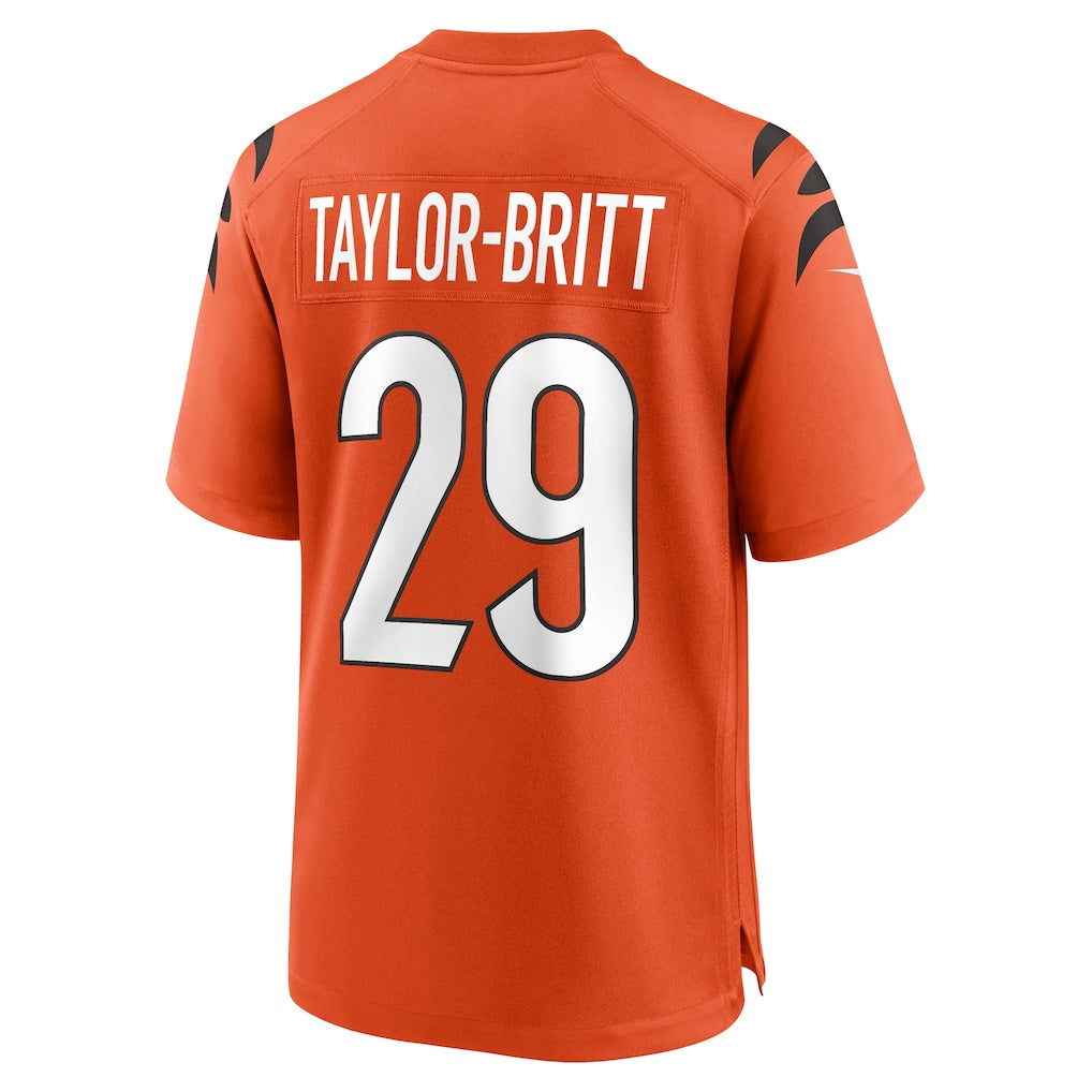 STECN C.Bengals #29 Cam Taylor-Britt Orange Alternate Game Jersey