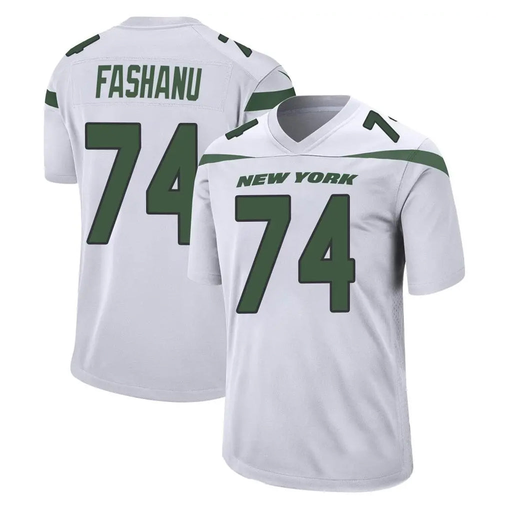 NY.Jets #74 Olu Fashanu Player White Spotlight Home Game STECN Stitched Jerseys