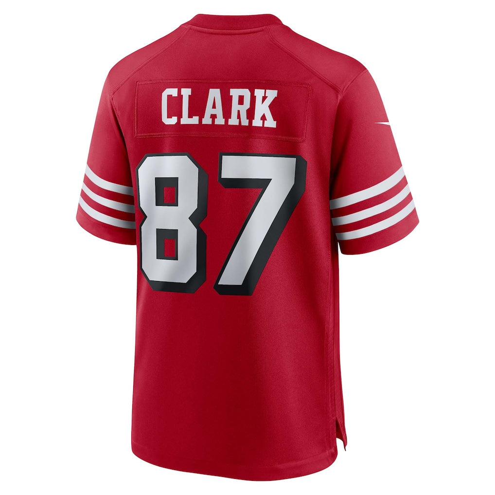 STECN SF.49ers #87 Dwight Clark Scarlet Retired Player Alternate Game Jersey