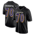 B.Ravens #70 Roger Rosengarten Player Black Carbon Fashion Home Game STECN Stitched Jerseys
