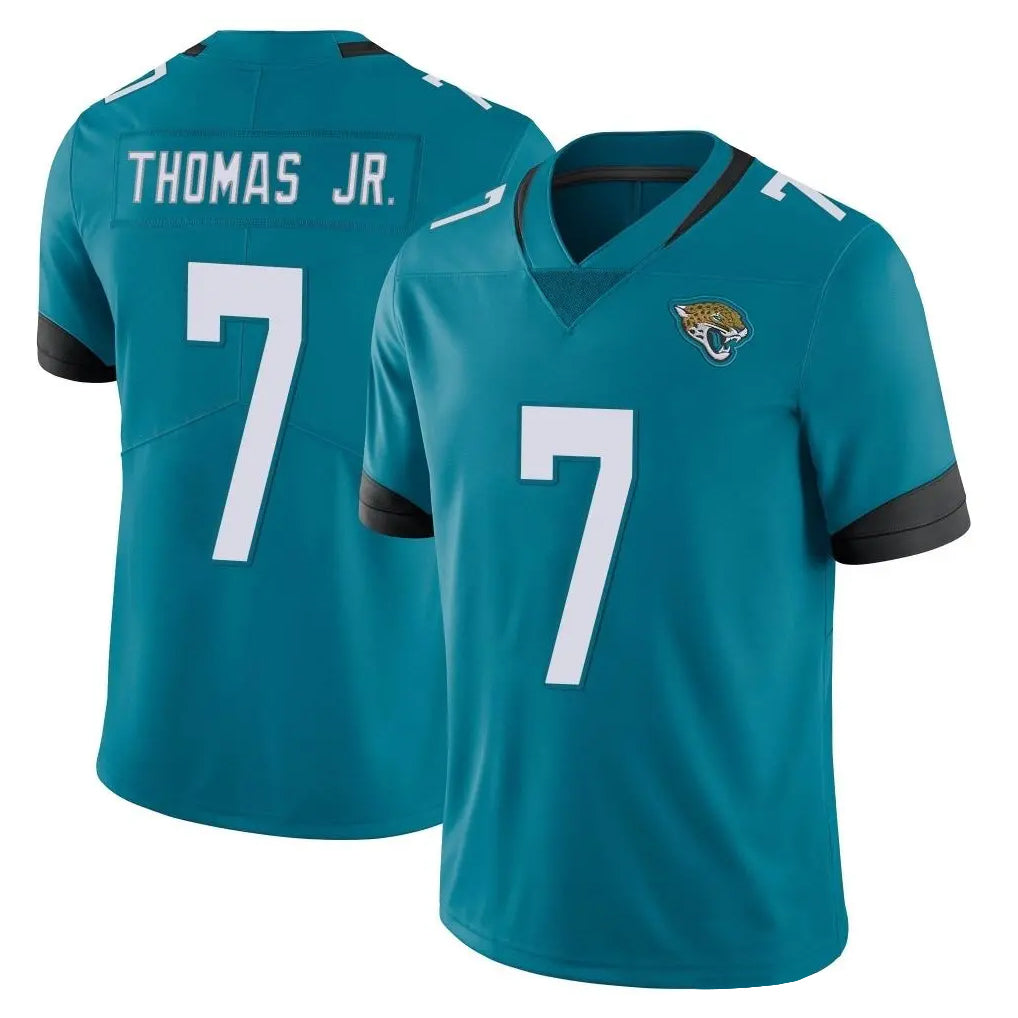 J.Jaguars #7 Brian Thomas Jr. Player Teal Vapor Untouchable Limited Home Game STECN Stitched Jerseys