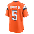STECN D.Broncos #5 Trent Sherfield Sr. Orange Team Game Jersey