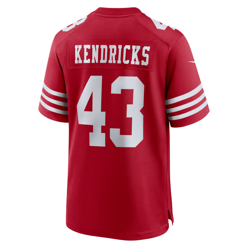 STECN SF.49ers #43 Eric Kendricks Scarlet Team Game Jersey