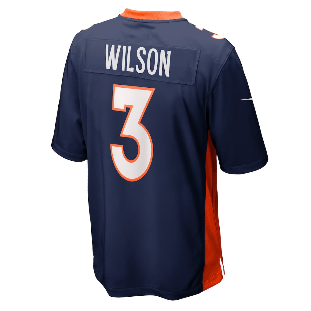 STECN D.Broncos #3 Russell Wilson Navy Alternate Game Jersey