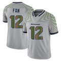 S.Seahawks #12 12th Fan Player Grey Limited 2025 Rivalries Collection Home Game STECN Stitched Jerseys