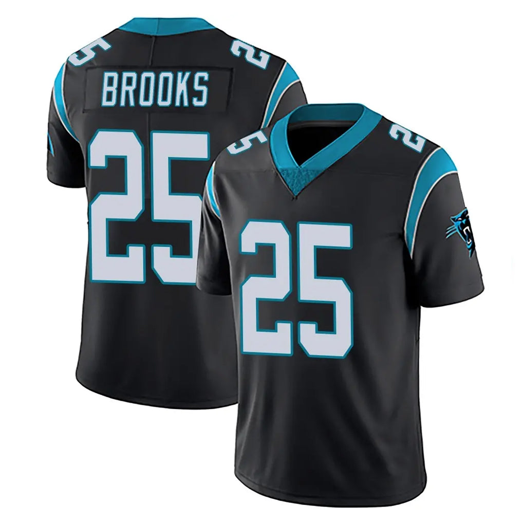C.Panthers #25 Jonathon Brooks Player Black Vapor Untouchable Limited Game STECN Stitched Jerseys