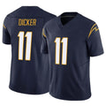 LA.Chargers #11 Cameron Dicker Player Navy Limited Vapor F.U.S.E. Home Game STECN Stitched Jerseys