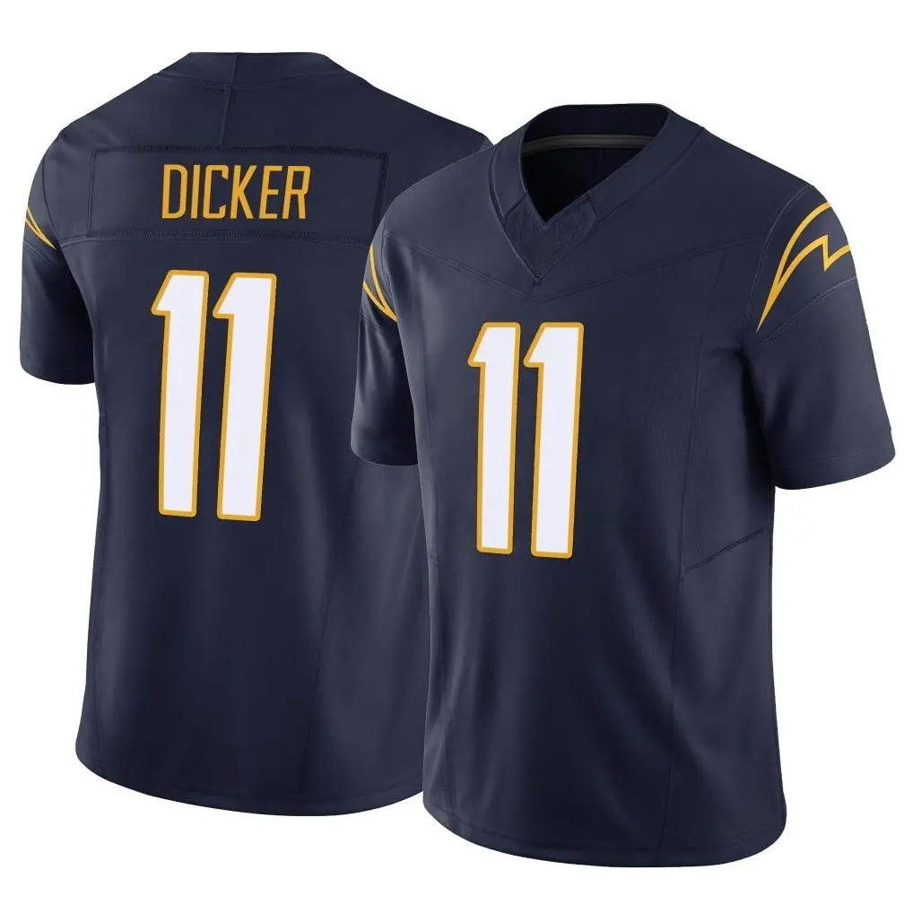 LA.Chargers #11 Cameron Dicker Player Navy Limited Vapor F.U.S.E. Home Game STECN Stitched Jerseys