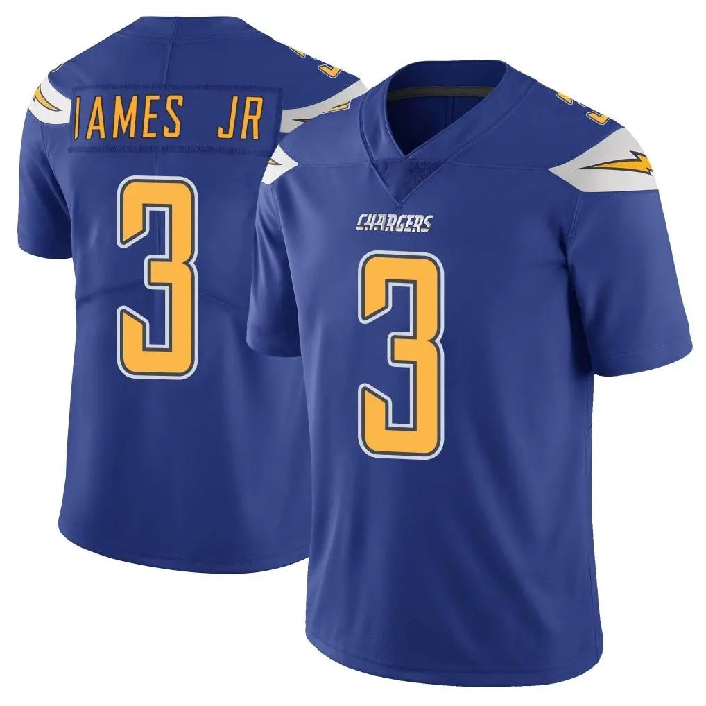 LA.Chargers #3 Derwin James Jr. Player Royal Limited Color Rush Vapor Untouchable Home Game STECN Stitched Jerseys
