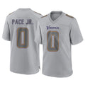 M.Vikings #0 Ivan Pace Jr. Player Gray Atmosphere Fashion Home Game STECN Stitched Jerseys