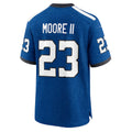 STECN IN.Colts #23 Kenny Moore II Royal Indiana Nights Alternate Game Jersey