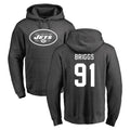 NY.Jets #91 Jowon Briggs Player Gray Pullover Hoodies Limited Game STECN Stitched Jerseys