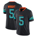 M.Dolphins #5 Jaylen Wright Player Black Limited Pitch Rivalries Collection Home Game STECN Stitched Jerseys