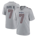 NE.Patriots #7 Carlton Davis III Player Gray Fashion Limited Home Game STECN Stitched Jerseys