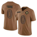 LA.Rams #0 Byron Young Player Brown Salute To Service Limited STECN Stitched Jerseys