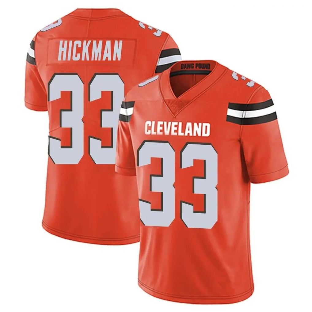 C.Browns #33 Ronnie Hickman Player Orange Alternate Vapor Untouchable Limited Home Game STECN Stitched Jerseys