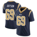 LA.Rams #69 Kevin Dotson Player Navy Limited Vapor Untouchable Home Game STECN Stitched Jerseys