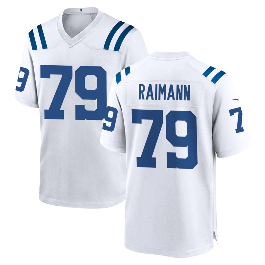 IN.Colts #79 Bernhard Raimann Player White Home Game STECN Stitched Jerseys