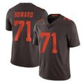 C.Browns #71 Tytus Howard Player Browns Color Rush Limited Home Game STECN Stitched Jerseys