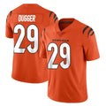 C.Bengals #29 Kyle Dugger Player Orange Vapor Untouchable Limited Home Game STECN Stitched Jerseys