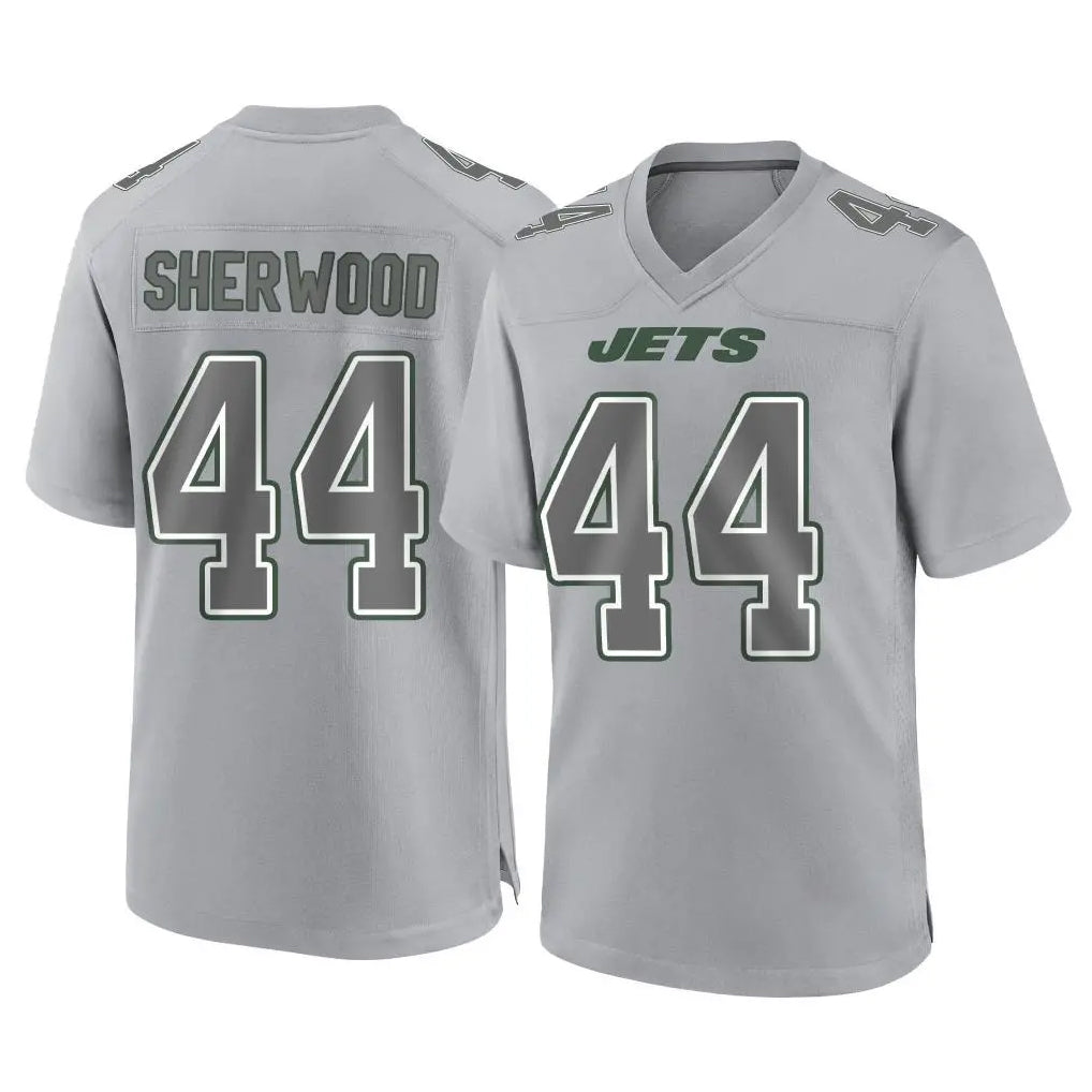 NY.Jets #44 Jamien Sherwood Player Gray Limited Atmosphere Fashion Home Game STECN Stitched Jerseys
