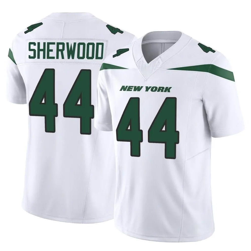 NY.Jets #44 Jamien Sherwood Player White Limited Vapor F.U.S.E. Home Game STECN Stitched Jerseys