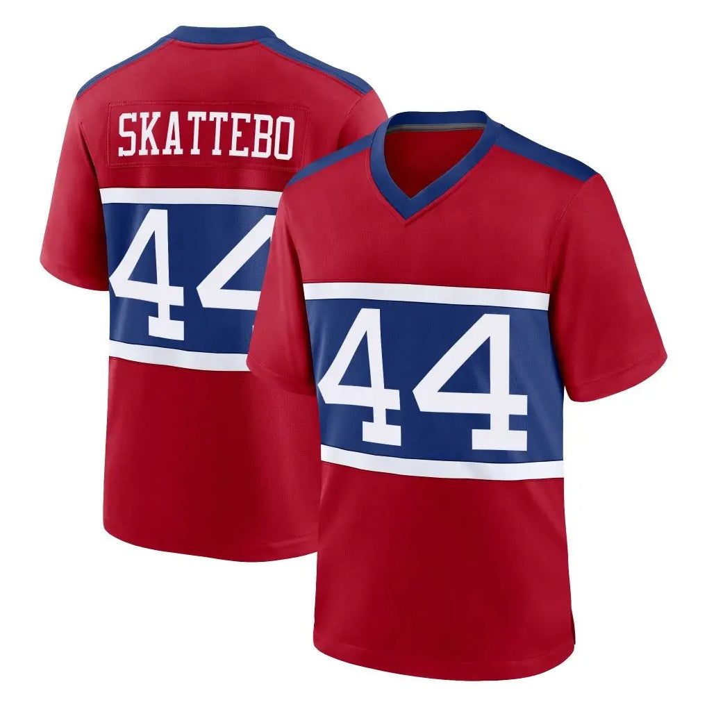 NY.Giants #44 Cam Skattebo Player Red Century Home Game STECN Stitched Jerseys